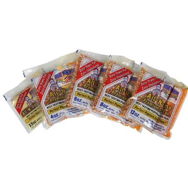 2.5 oz popcorn packets for popcorn machine