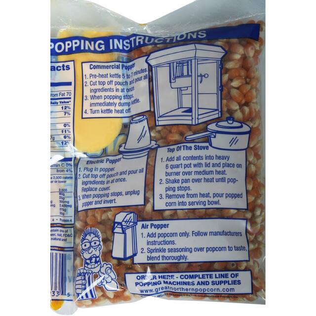Great Northern Popcorn Premium 8oz Popcorn Portion Packs