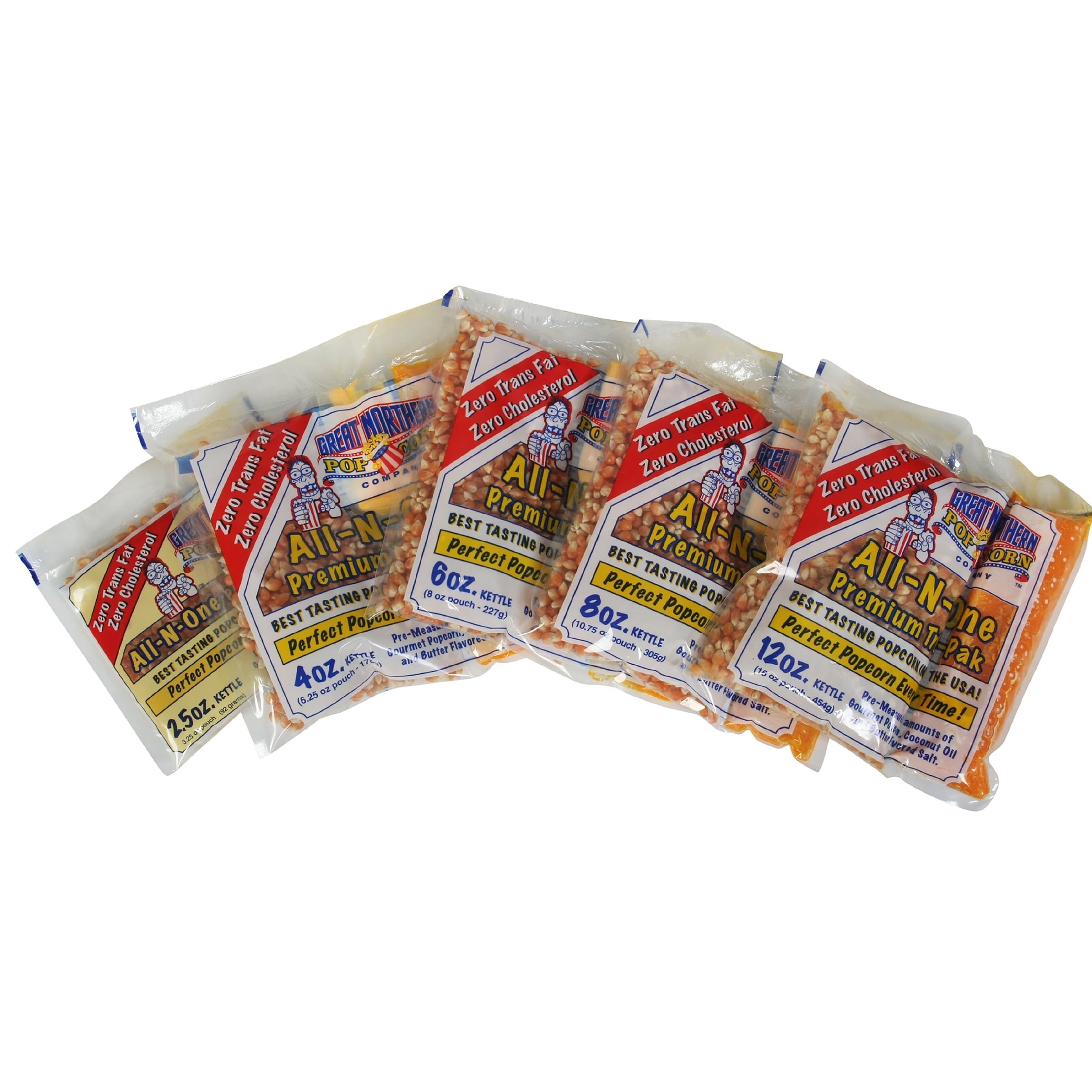 Perfectware - Popcorn 8oz -6ct 8oz Popcorn Portion Packs- Box of 6 Portion Packs