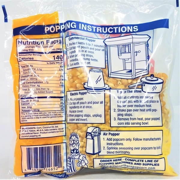 Popcorn machine deals popcorn packets