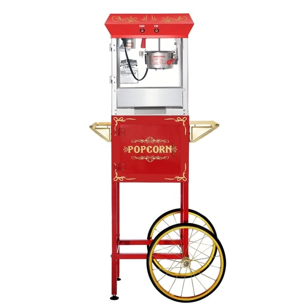6 oz popcorn machine with cart