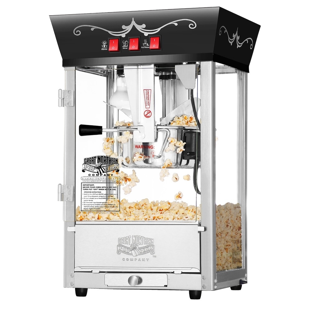 Little Bambino Popcorn Machine with 12 Pack of All-In-One Popcorn Kernel  Packets by Great Northern Popcorn (Black) - On Sale - Bed Bath & Beyond -  36763255