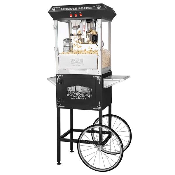 slide 2 of 8, Great Northern Antique Style Lincoln Popcorn Machine w/Cart 8 oz - 8 oz - 8 oz