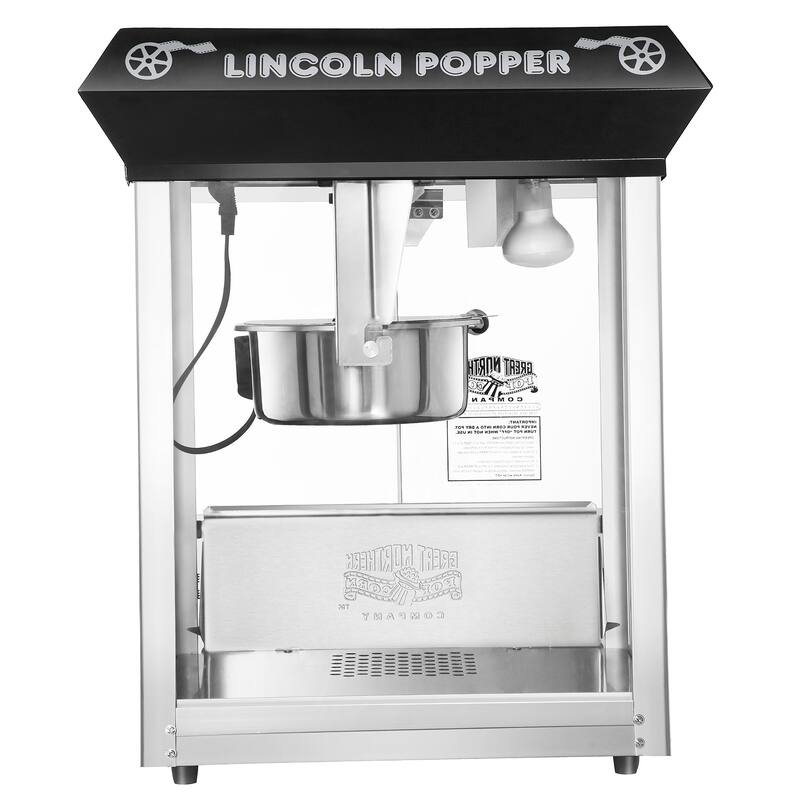 Great Northern Antique Style Lincoln Popcorn Machine w/Cart 8 oz - 8 oz - 8 oz