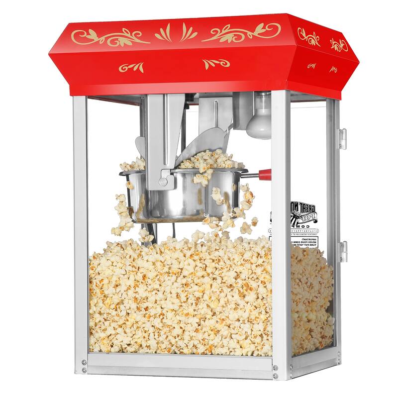 Great Northern Popcorn Red Countertop Foundation Popcorn Machine, 8oz - 8 oz