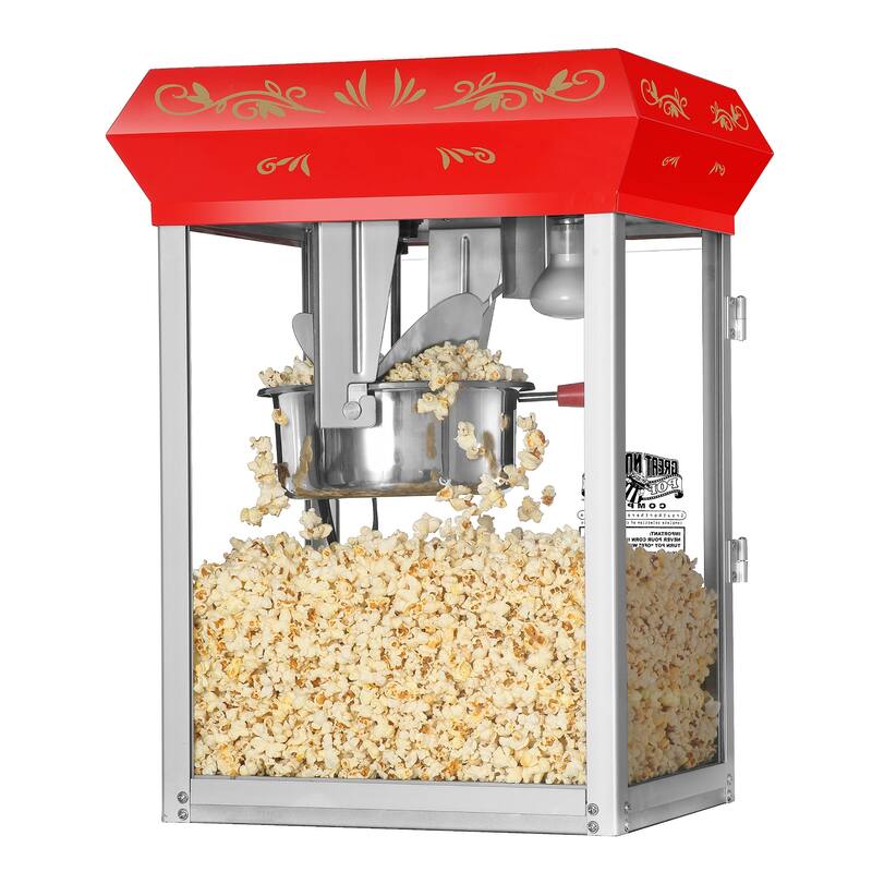 Great Northern Popcorn Red Countertop Foundation Popcorn Machine, 8oz - 8 oz