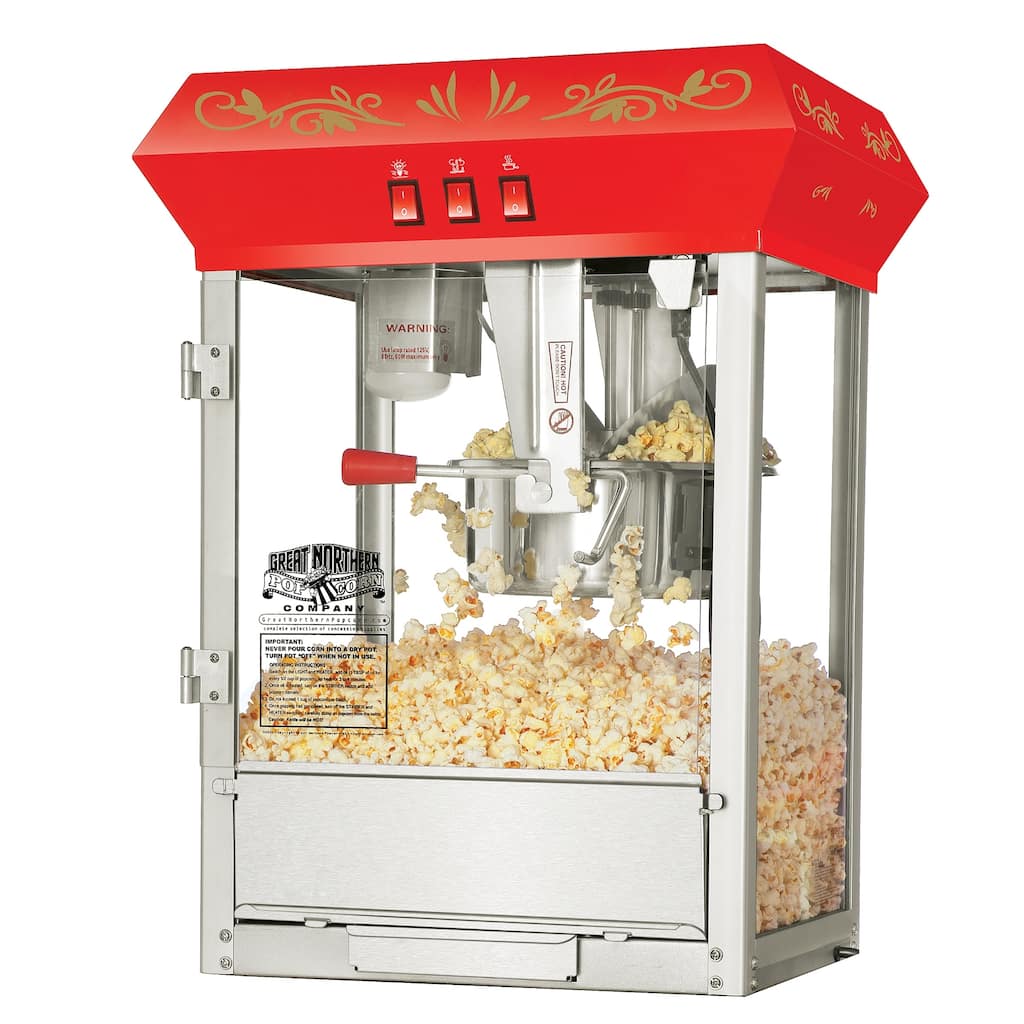 Great Northern Popcorn Red Countertop Foundation Popcorn Machine, 8oz - 8 oz