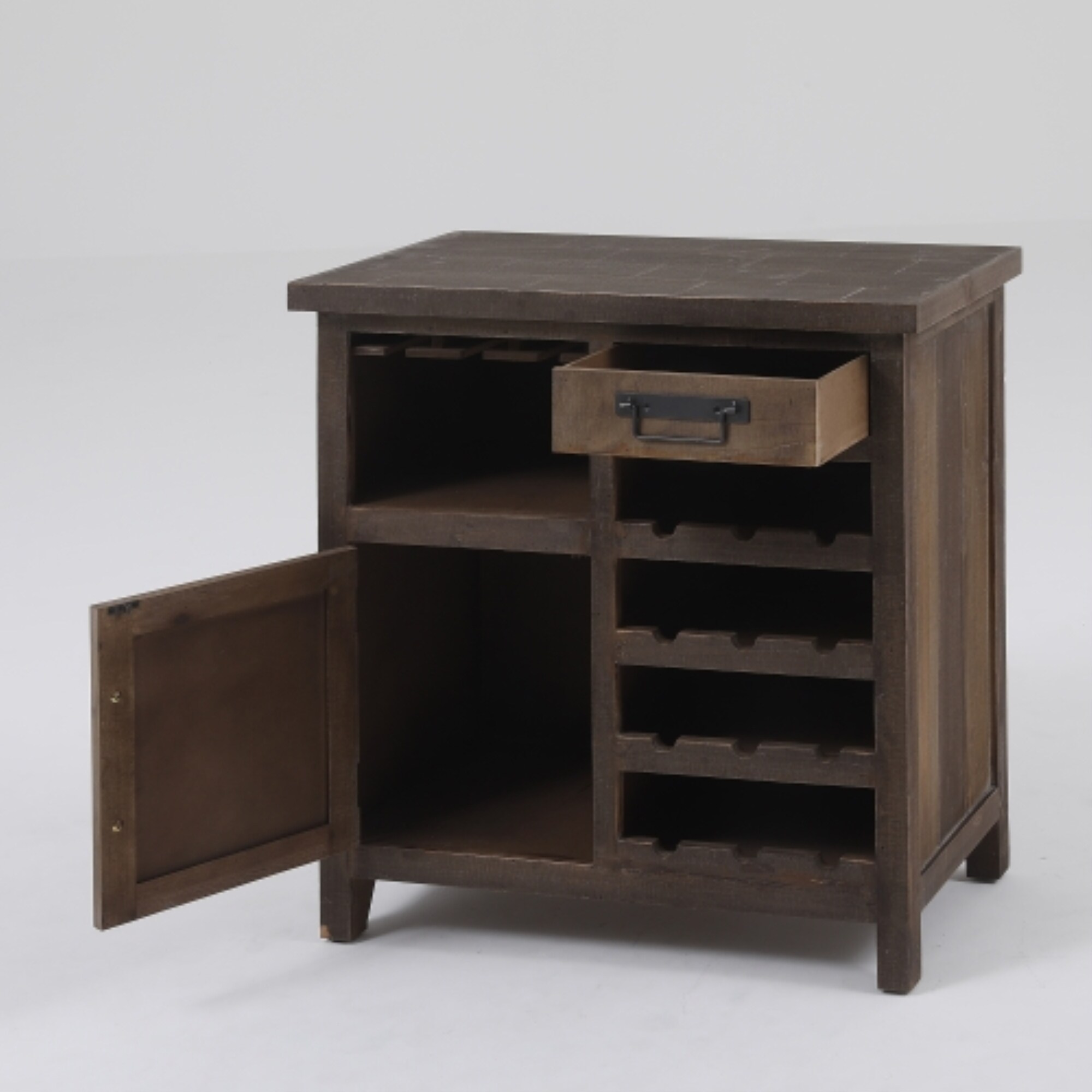 Shop Wine Station Wood Console Cabinet Free Shipping Today