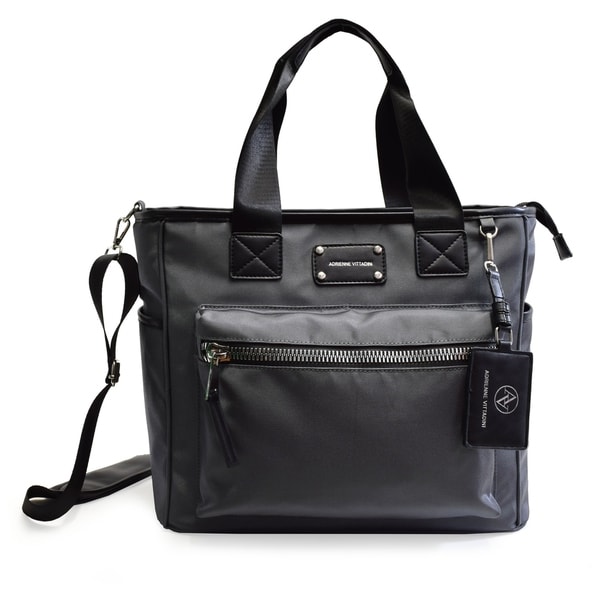 adrienne vittadini nylon workbook tote