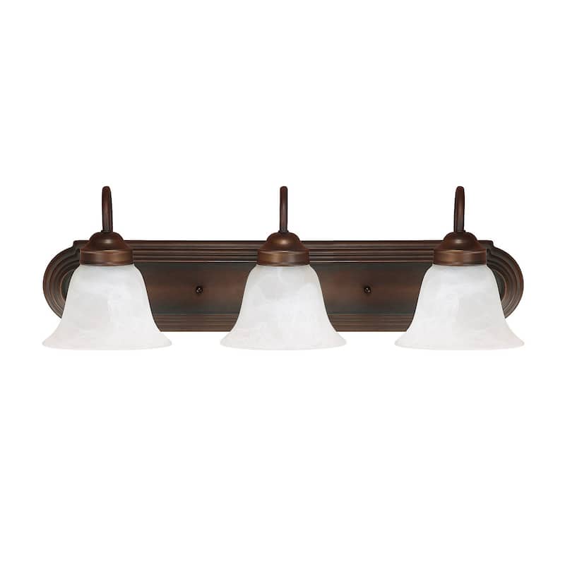 3-light Burnished Bronze Bath/Vanity Fixture