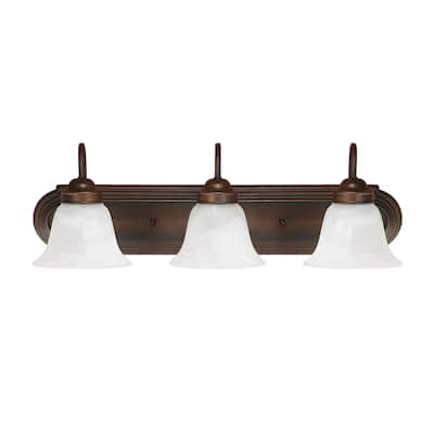 3-light Burnished Bronze Bath/Vanity Fixture