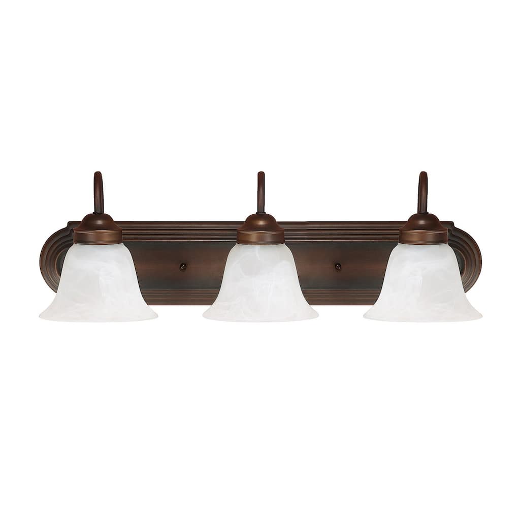 3-light Burnished Bronze Bath/Vanity Fixture