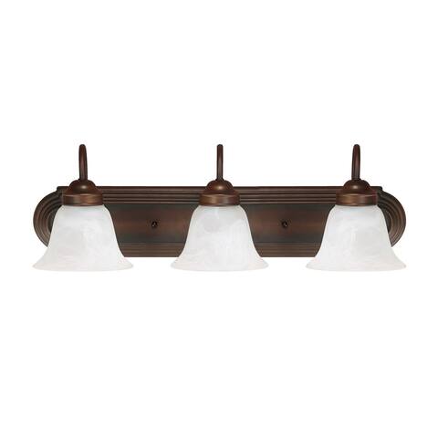 3-light Burnished Bronze Bath/Vanity Fixture