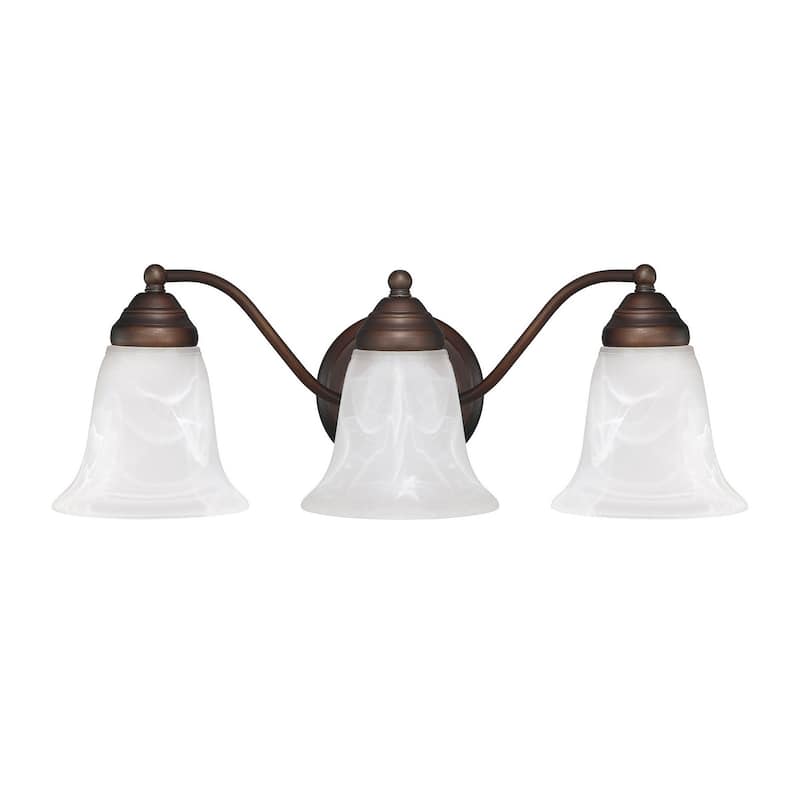 3-light Burnished Bronze Bath/Vanity Fixture