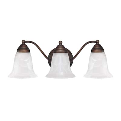 3-light Burnished Bronze Bath/Vanity Fixture