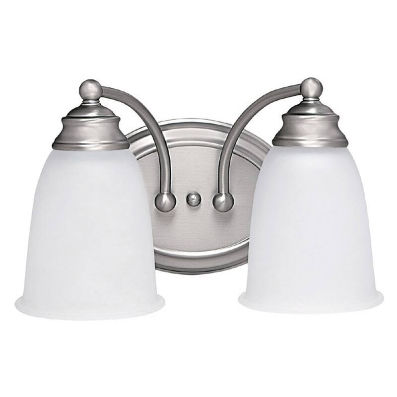 2-light Matte Nickel Bath/Vanity Fixture - Matte Nickel