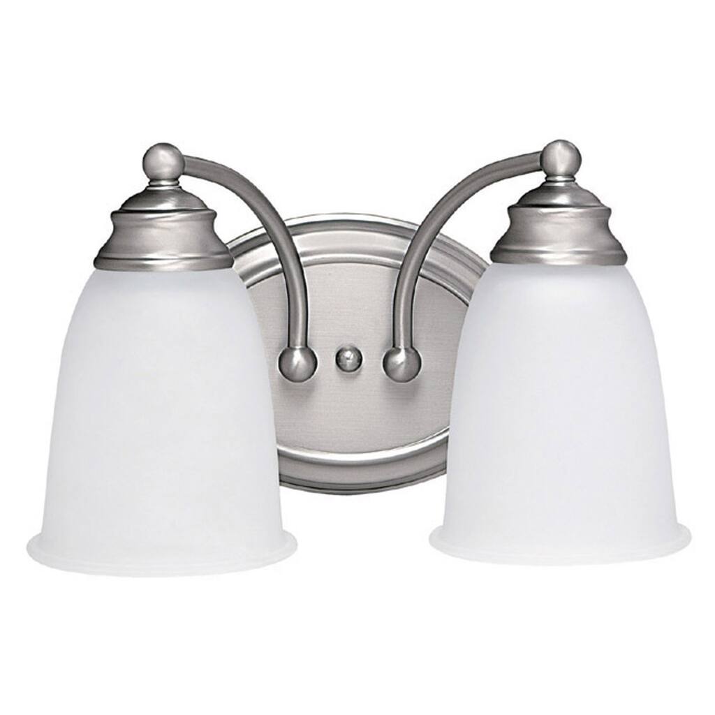 2-light Matte Nickel Bath/Vanity Fixture - Matte Nickel