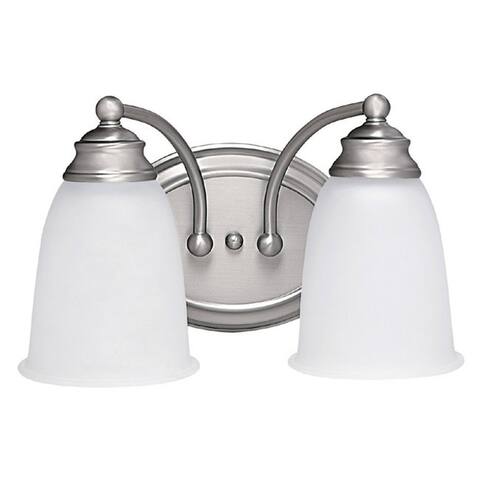 2-light Matte Nickel Bath/Vanity Fixture - Matte Nickel