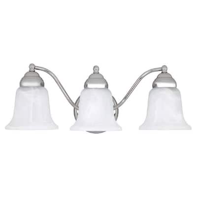 3-light Chrome Bath/Vanity Fixture