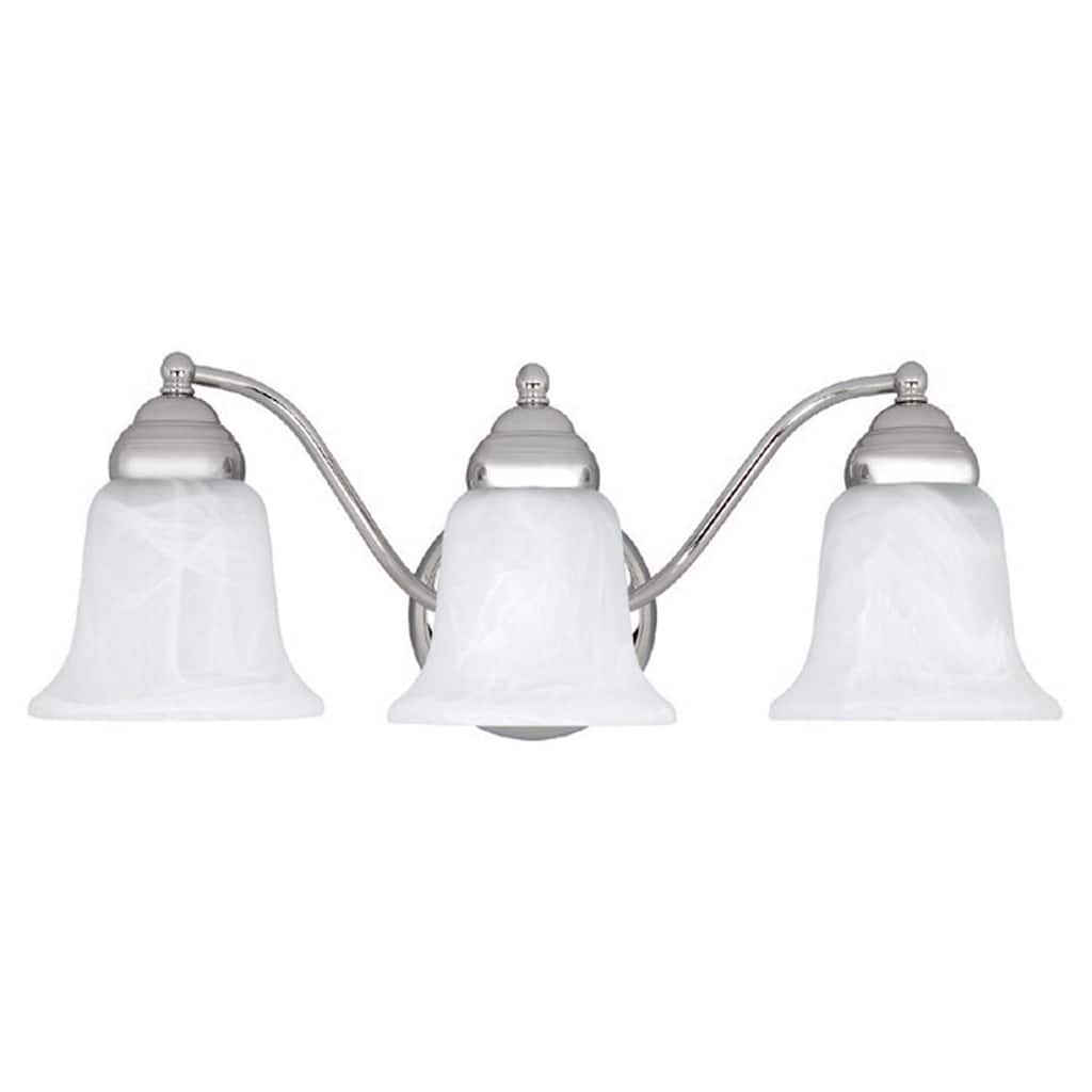 3-light Chrome Bath/Vanity Fixture