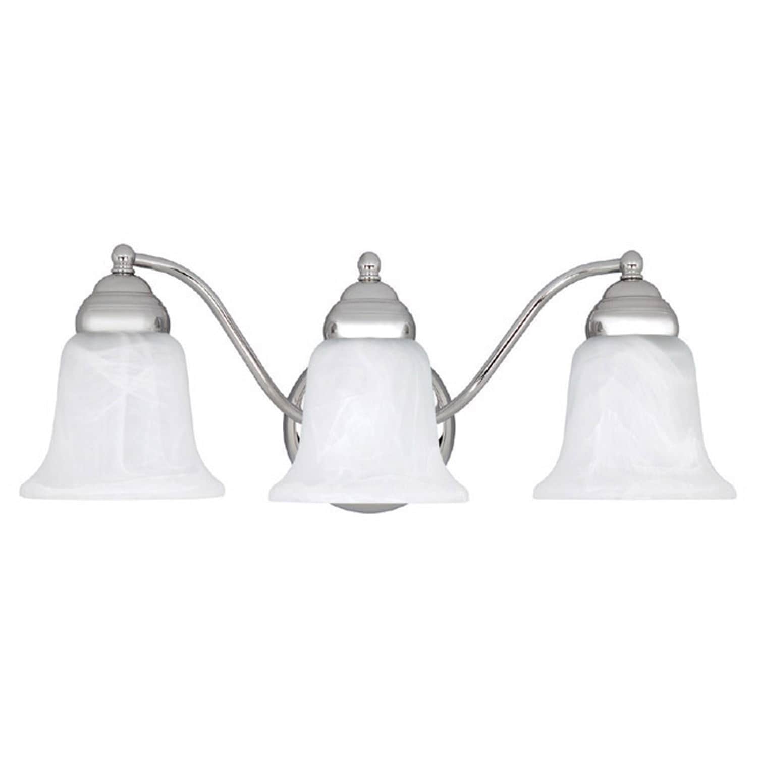 3-light Chrome Bath/Vanity Fixture