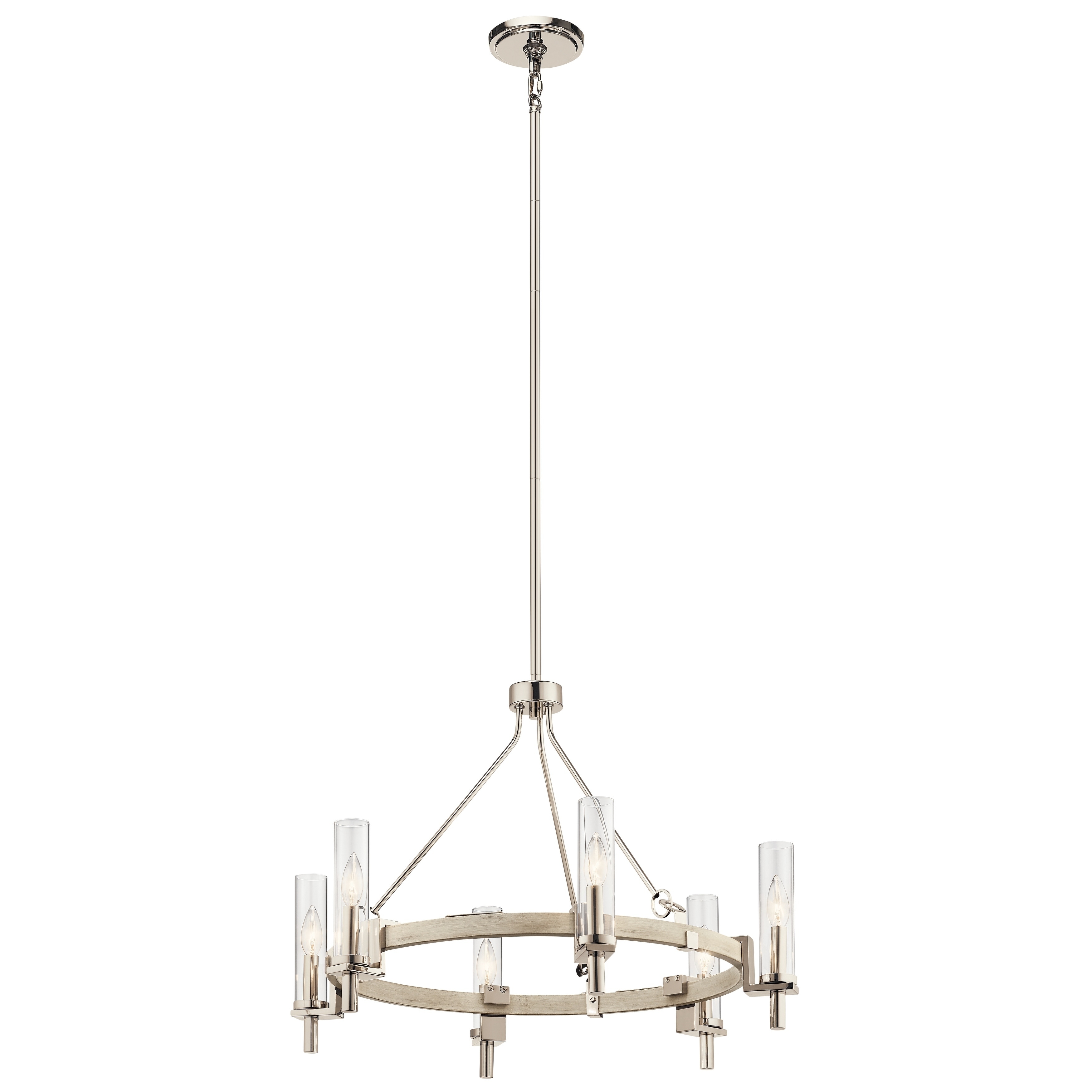 Kichler Telan 6-light White Washed Wood Chandelier - Chandeliers For Bedrooms by Overstock.com
