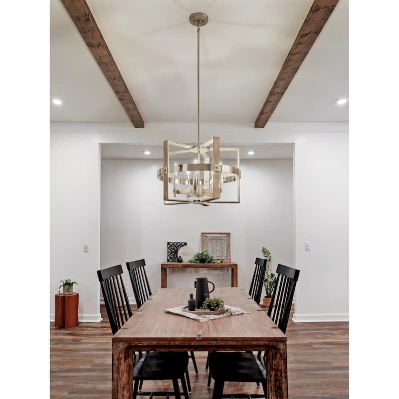 Kichler Peyton 5-light White Washed Wood Chandelier