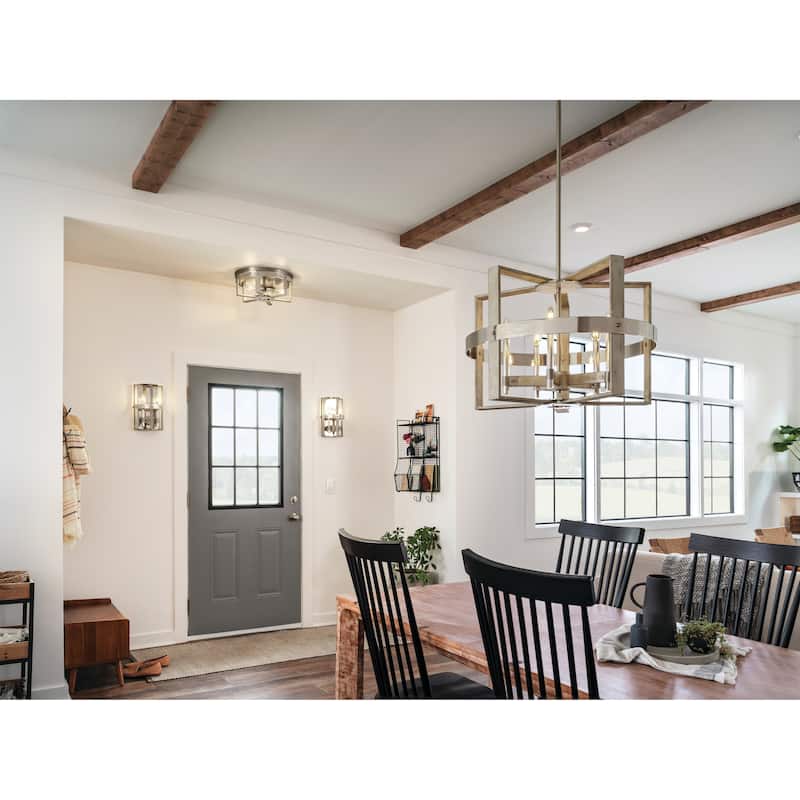 Kichler Peyton 5-light White Washed Wood Chandelier