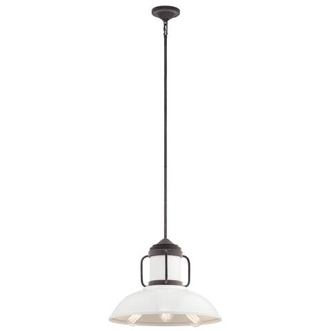 Kichler Jenson 3-light Weathered Zinc Pendant