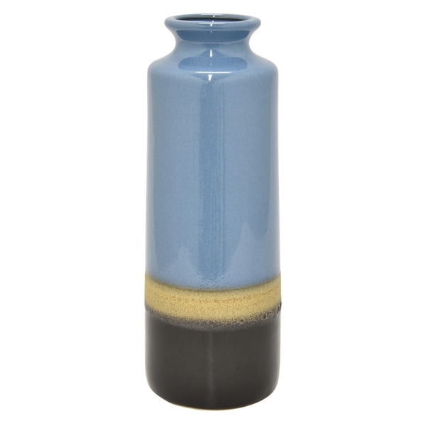 Three Hands 16 " Blue - CERAMIC VASE