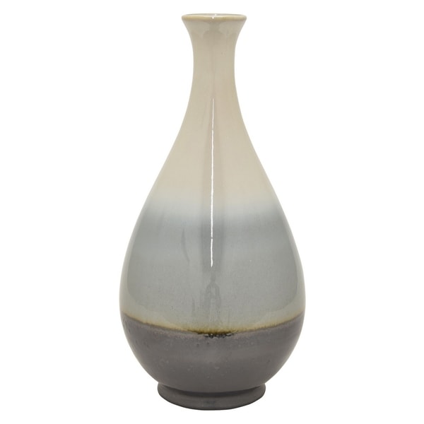 Three Hands 16.5 " Gray - CERAMIC VASE
