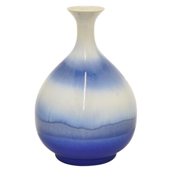 Three Hands 11 " Blue - CERAMIC VASE GLAZE