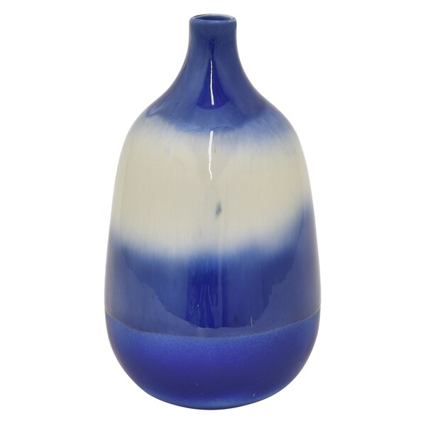 Three Hands 12.25 " Blue - CERAMIC VASE GLAZE