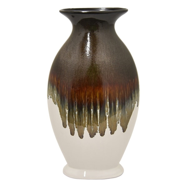 Three Hands 15 " Brown - CERAMIC VASE