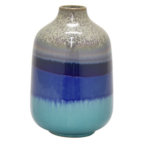 Three Hands 9 " Blue - CERAMIC VASE