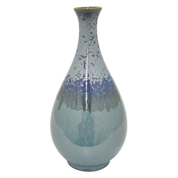 Three Hands 16.5 " Blue - CERAMIC VASE
