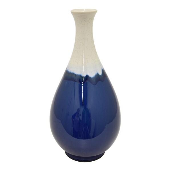 Three Hands 16.5 " Blue - CERAMIC VASE