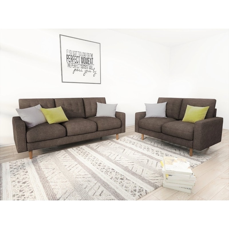 Cordell Tufted 2 Piece Living Room Set
