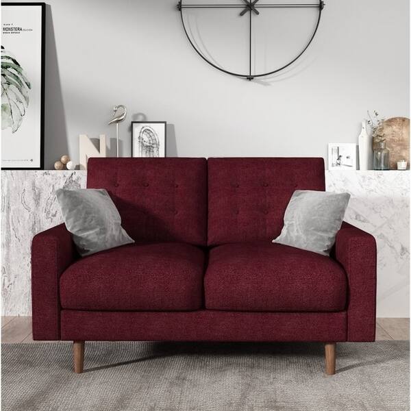 slide 3 of 8, Cordell Loveseat Red
