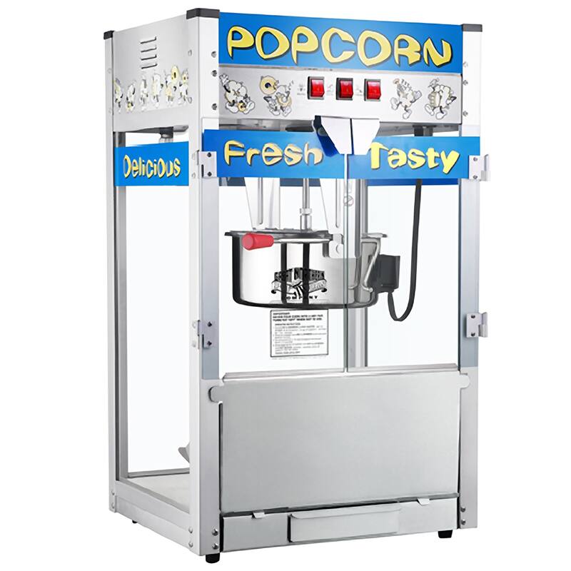 Great Northern Pop Heaven Commercial Quality Popcorn Machine, 12oz - 12 oz - 12 oz - Silver - Stainless Steel/Glass - 1000-1500 Watts