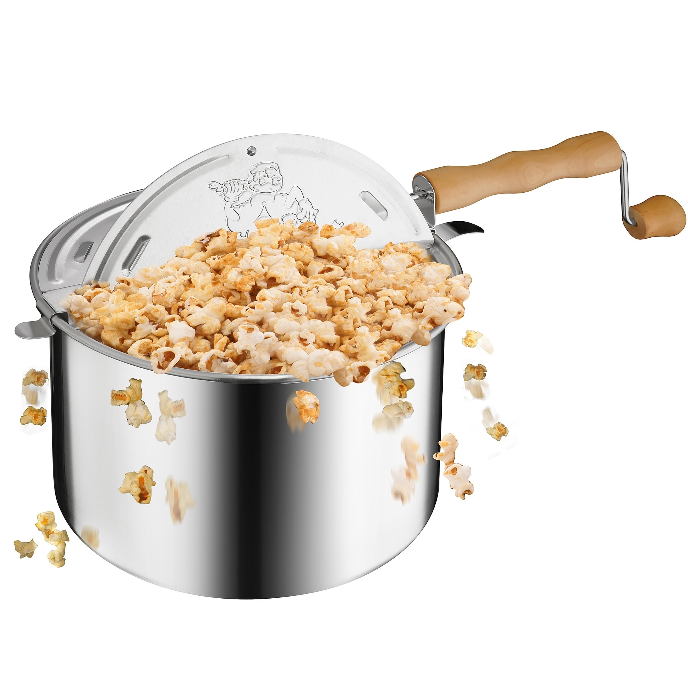 Whirley-Pop Stovetop Popcorn Popper (Silver) - Popcorn County