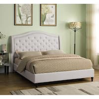 Best Master Furniture Upholstered Tufted Platform Bed
