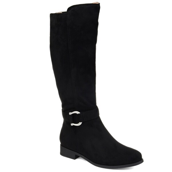 ladies long black boots