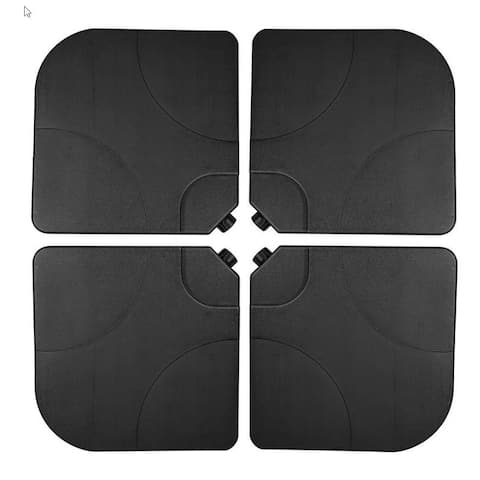 Umbrella Bases Online At Our Best Patio Umbrellas Universal Heavy Duty Plastic Umbrella Base Set Of 4 Angel Weights