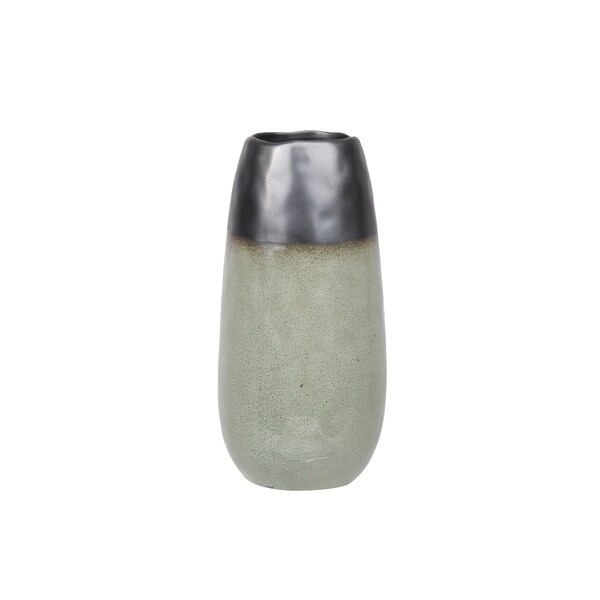 UTC11450 Stoneware Vase Gloss Finish Multi-Colored