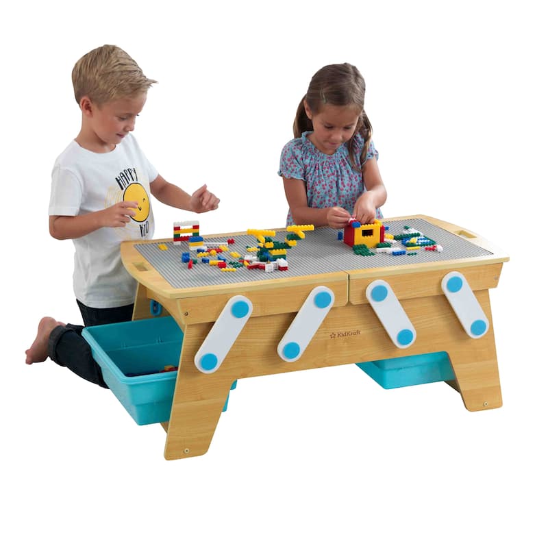 KidKraft Building Bricks Play N Store Table