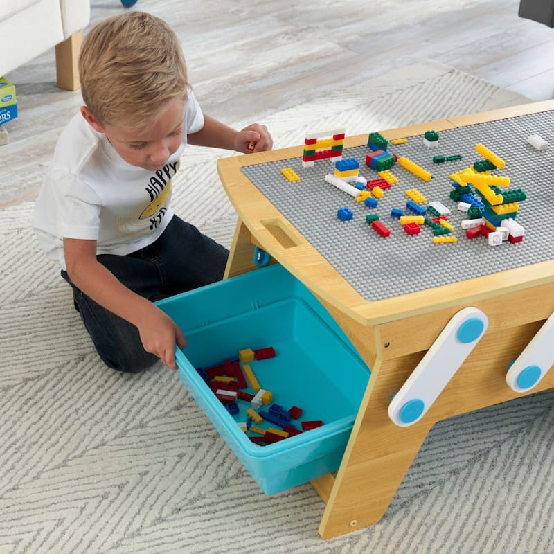 KidKraft Building Bricks Play N Store Table