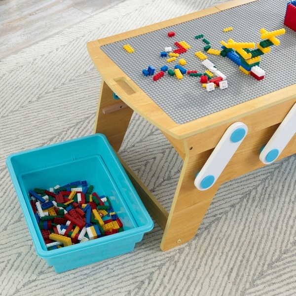 kidkraft building bricks play and store table