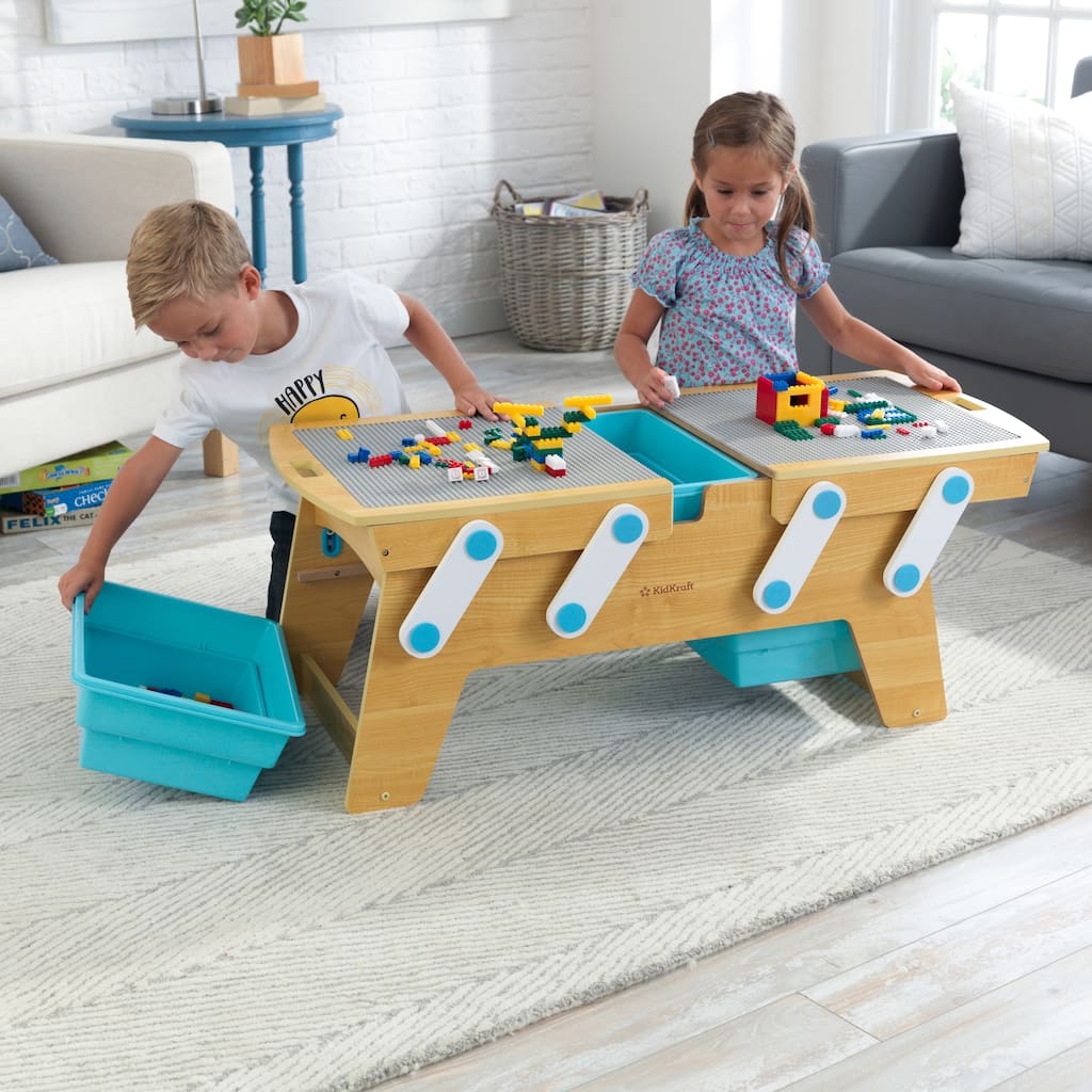 KidKraft Building Bricks Play N Store Table