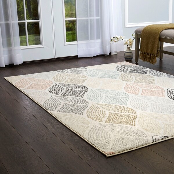 New Weave Ivory Multi Tribal Print Area Rug By Home